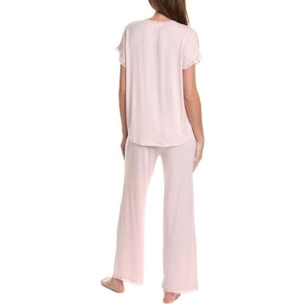 Barefoot Dreams Luxe Milk Jersey V-Neck Tee & Classic Pant Set - Picture 15 of 15